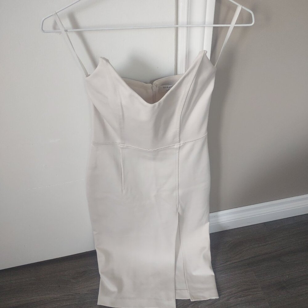 Babaton strapless midi dress